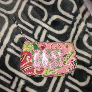 Vera Bradley Coin Purse w keychain